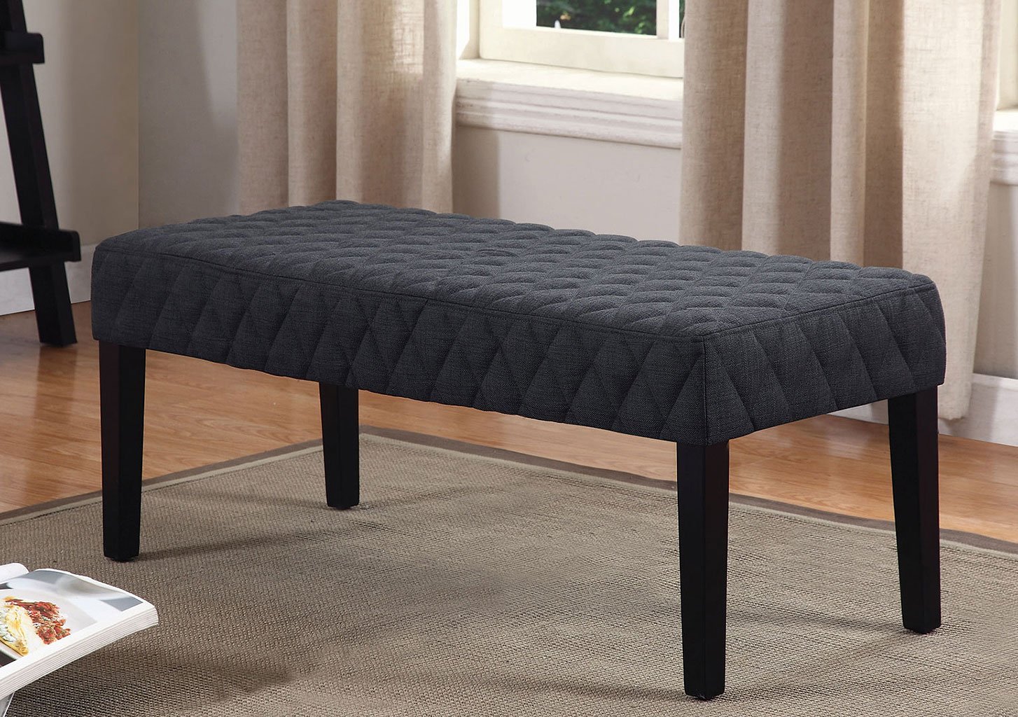 fabric bench for living room