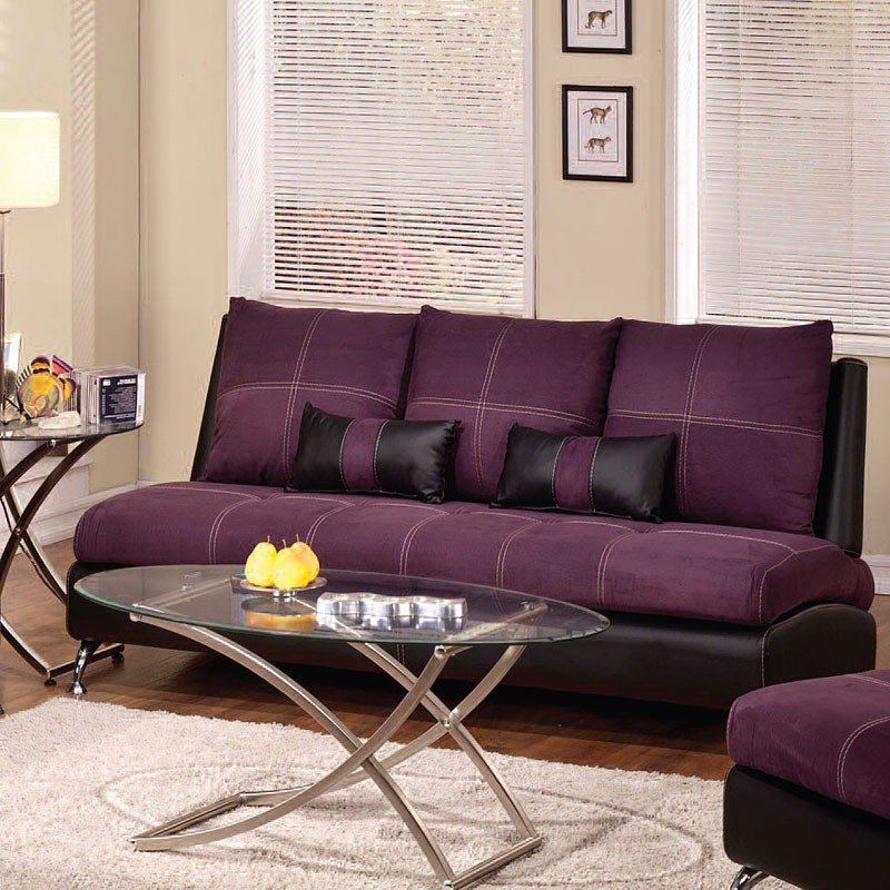 Jolie Sofa (Purple and Black) by Acme Furniture | FurniturePick