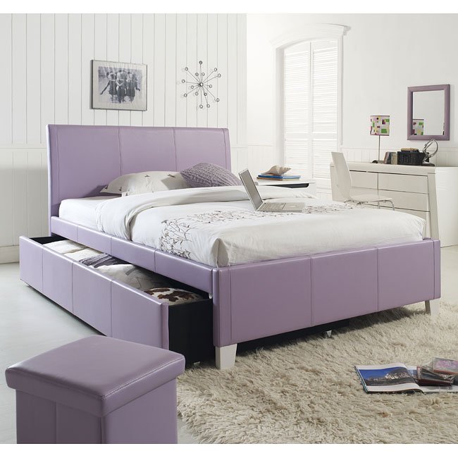 Fantasia Lavender Upholstered Bed W Trundle By Standard Furniture Fantasia Lavender Upholstered Bed W Trundle Twin