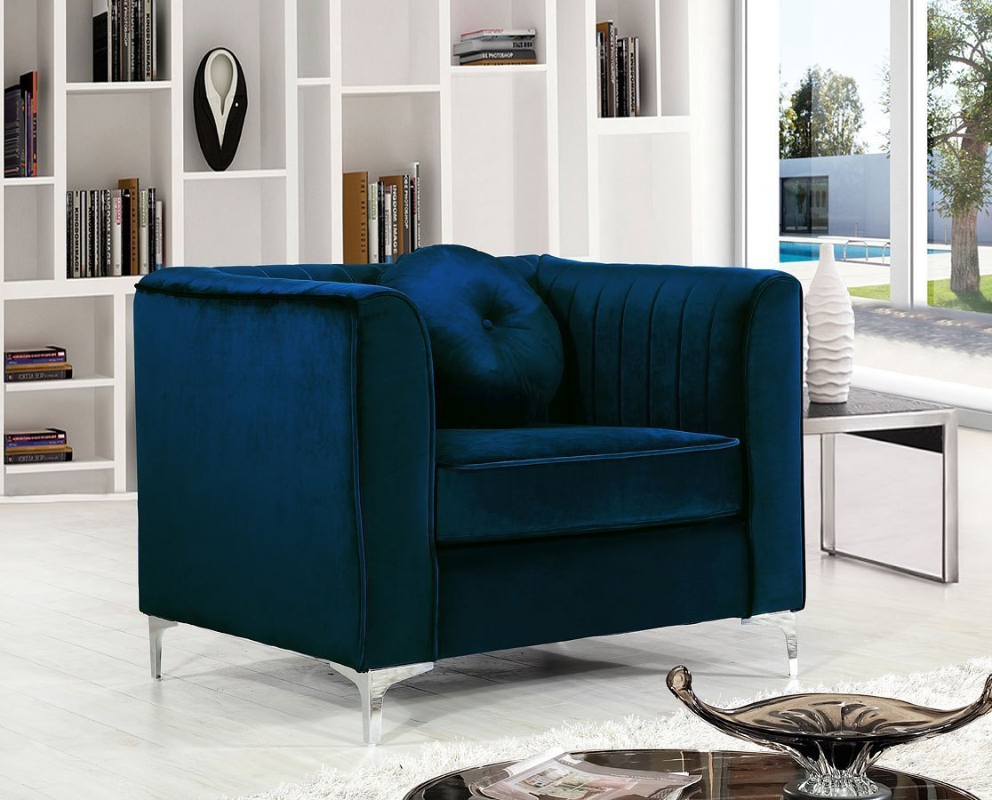 Isabelle Chair Navy Living Room Furniture Isabelle Chair Navy