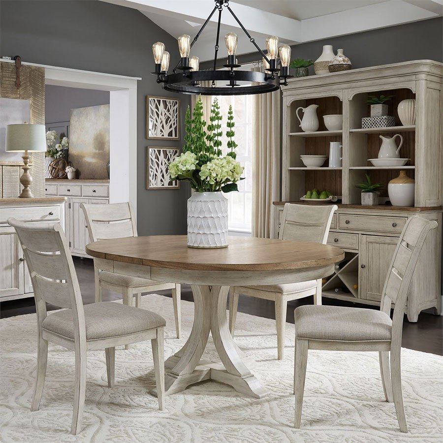 Farmhouse Reimagined Oval Dining Room Set by Liberty ...