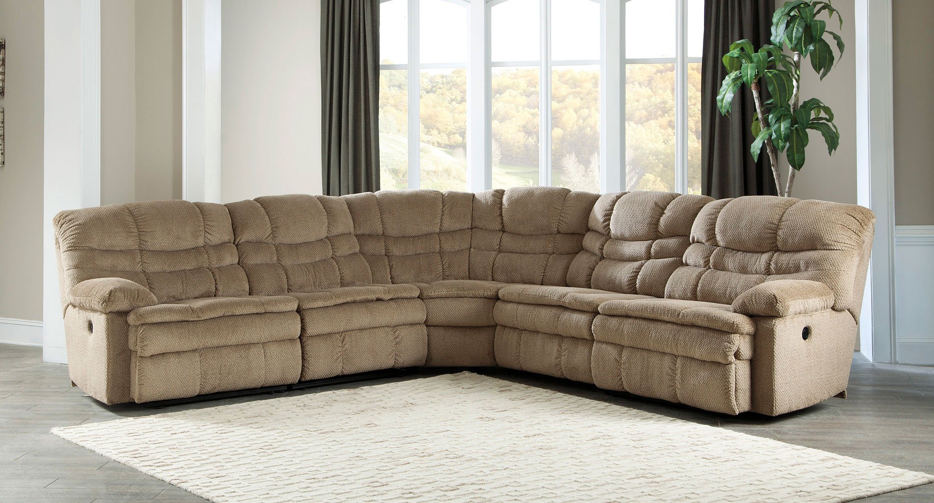 reclining sectional living room furniture