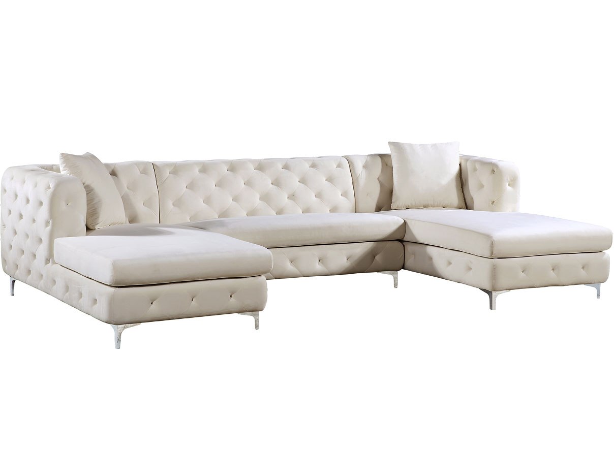 Gail Sectional (Cream) by Meridian Furniture FurniturePick