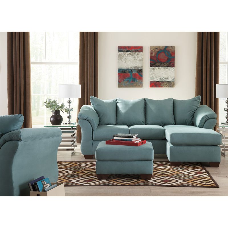 Darcy Sky Sofa Chaise Living Room Set by Signature Design by Ashley