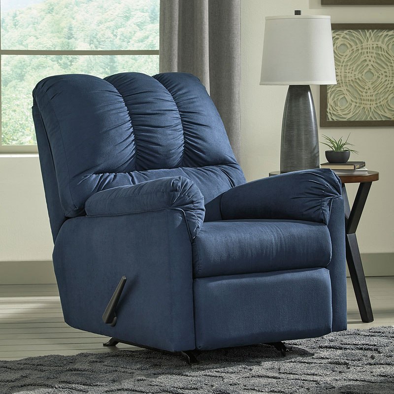 Darcy Blue Rocker Recliner by Signature Design by Ashley