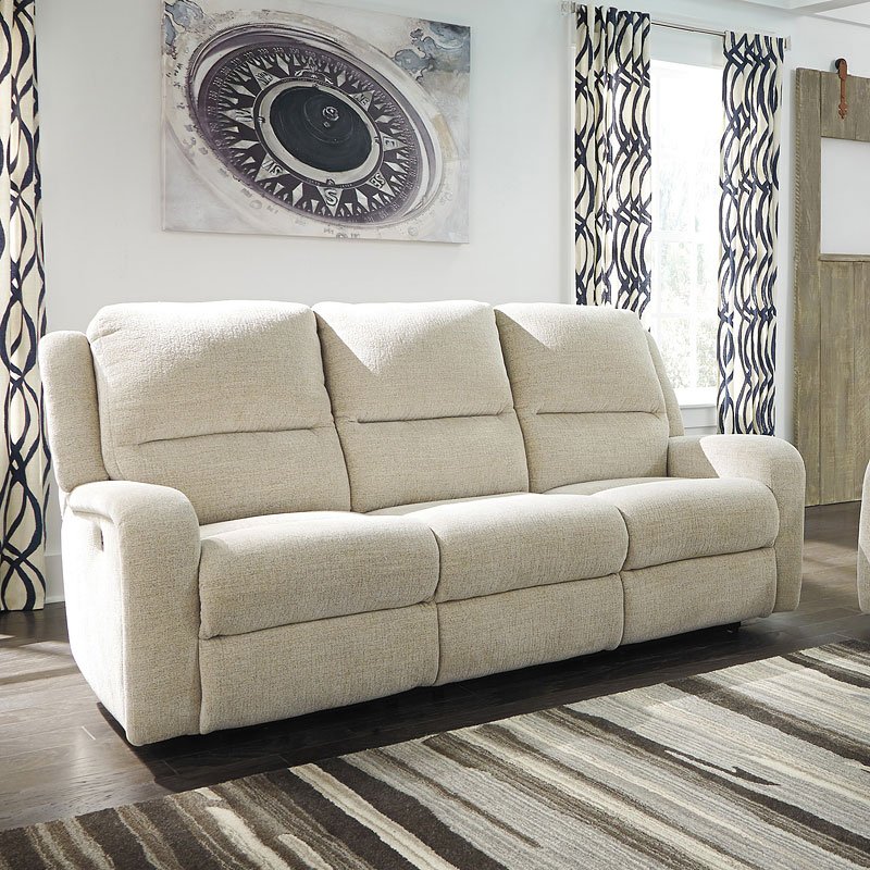 Krismen Sand Power Reclining Sofa Living Room Furniture