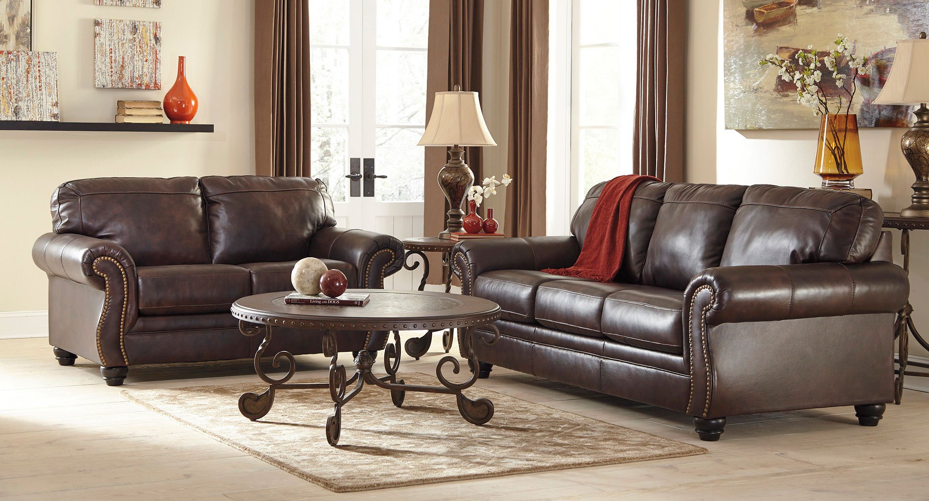 Bristan Walnut Living Room Set By Signature Design Ashley Bristan Walnut Living Room Set By Signature Design Ashley Furniturepick