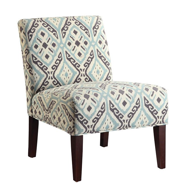 Brown and Teal Accent Chair by Coaster Furniture FurniturePick