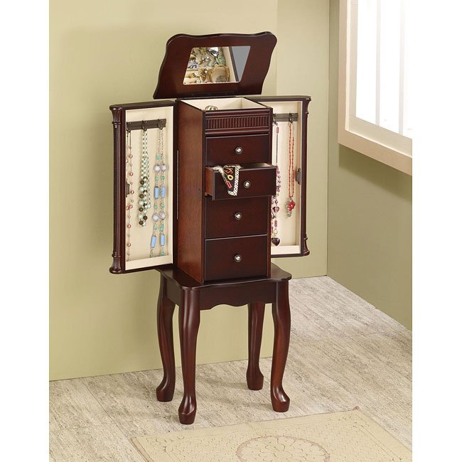Cherry Jewelry Armoire Coaster Furniture FurniturePick