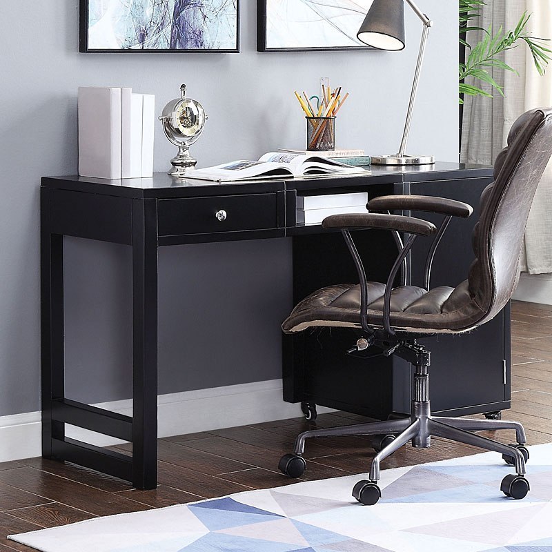 Kaniel Convertible Desk Black By Acme Furniture Furniturepick Kaniel Convertible Desk Black By Acme