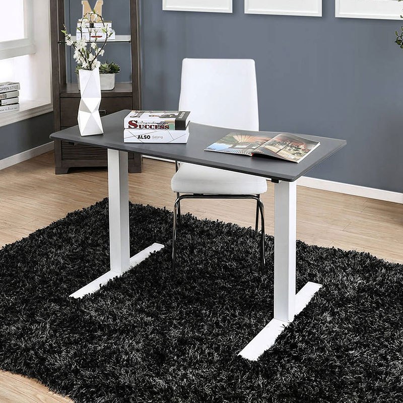 Hedvig Small Adjustable Height Desk (Gray) by Furniture of America