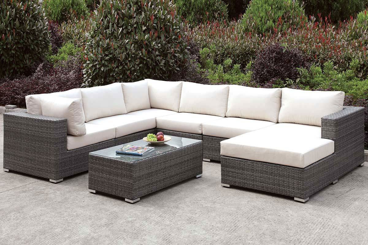 Somani Outdoor U-Shaped Sectional Set (Configuration 5) - Outdoor ...