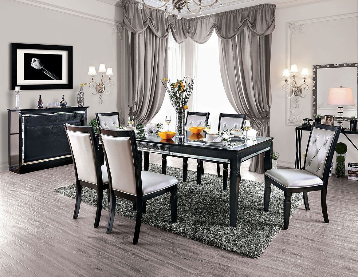 dining room set in black