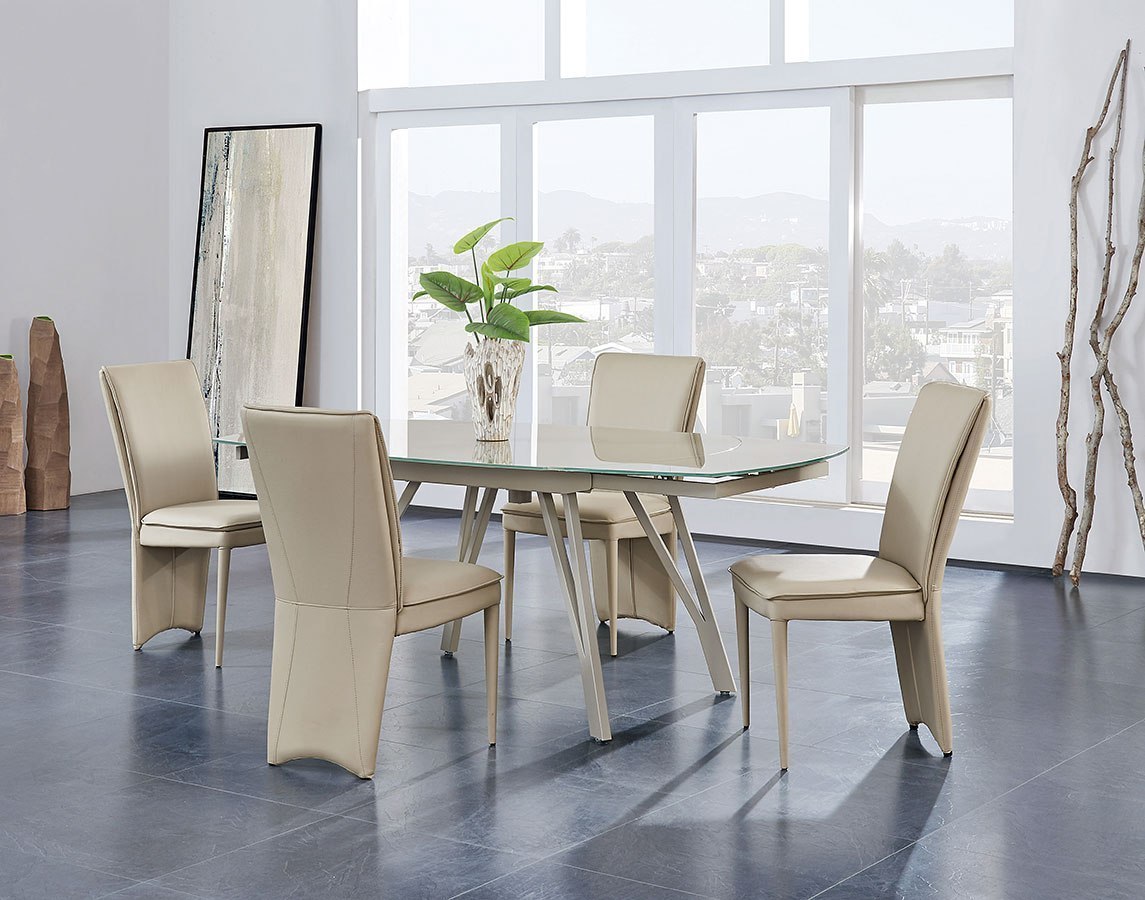 taupe dining room set