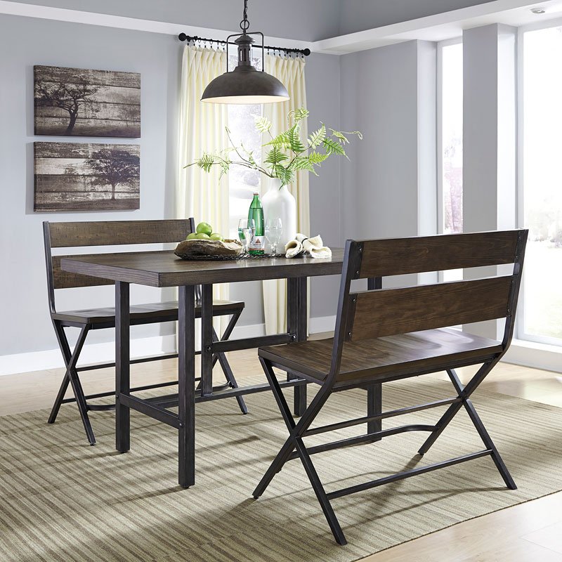 Kavara Counter Height Dining Room Set w/ Bench by Signature Design by