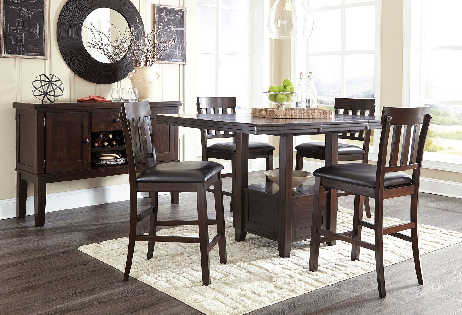 Haddigan Counter Height Dining Room Set