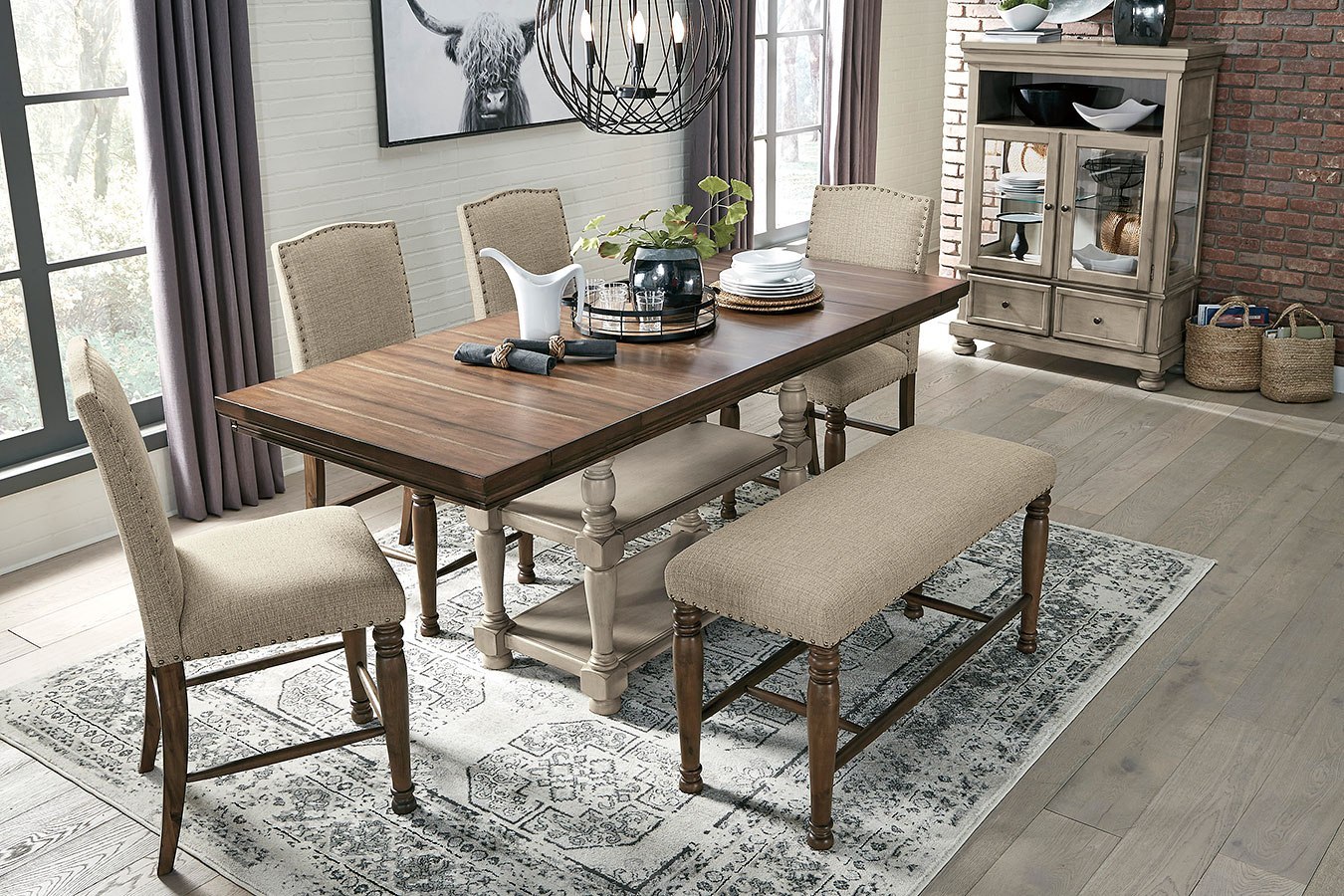 Lettner Counter Height Dining Room Extension Table