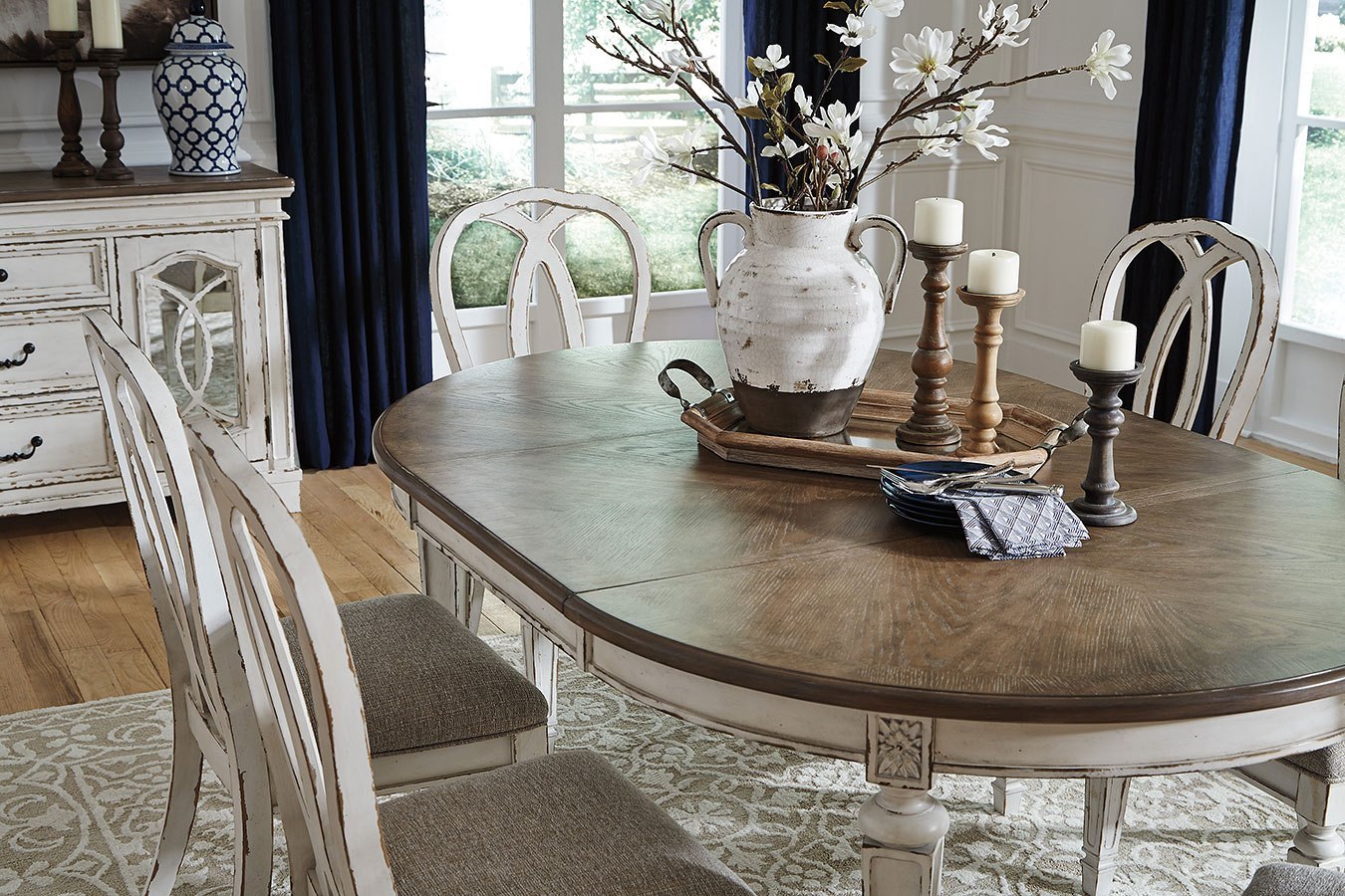 oval dining room tables ashley furniture
