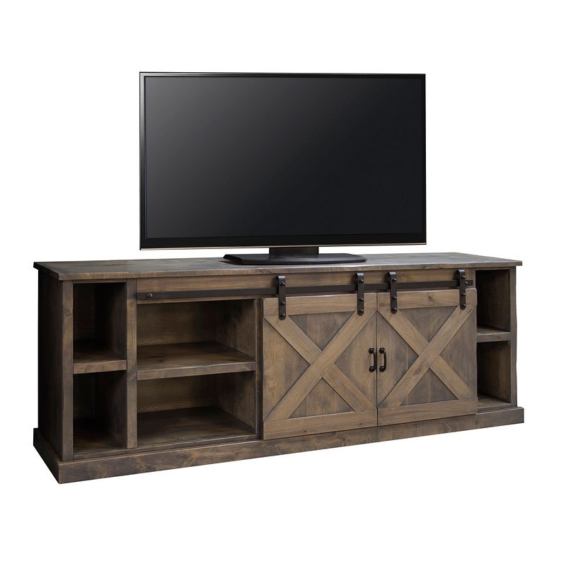 Farmhouse 85 Inch TV Console (Barnwood) by Legends 
