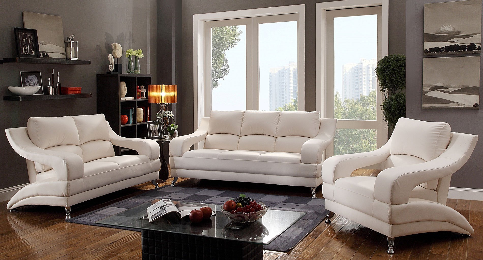 23 Superb Modern White Living Room Furniture - Home Decoration and