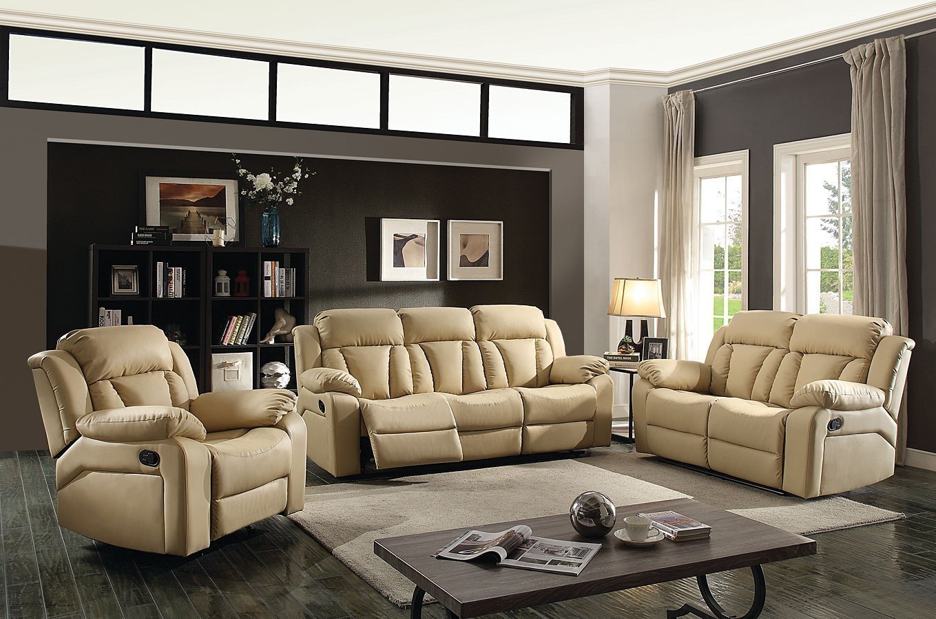 G689 Reclining Living Room Set (Beige) by Glory Furniture
