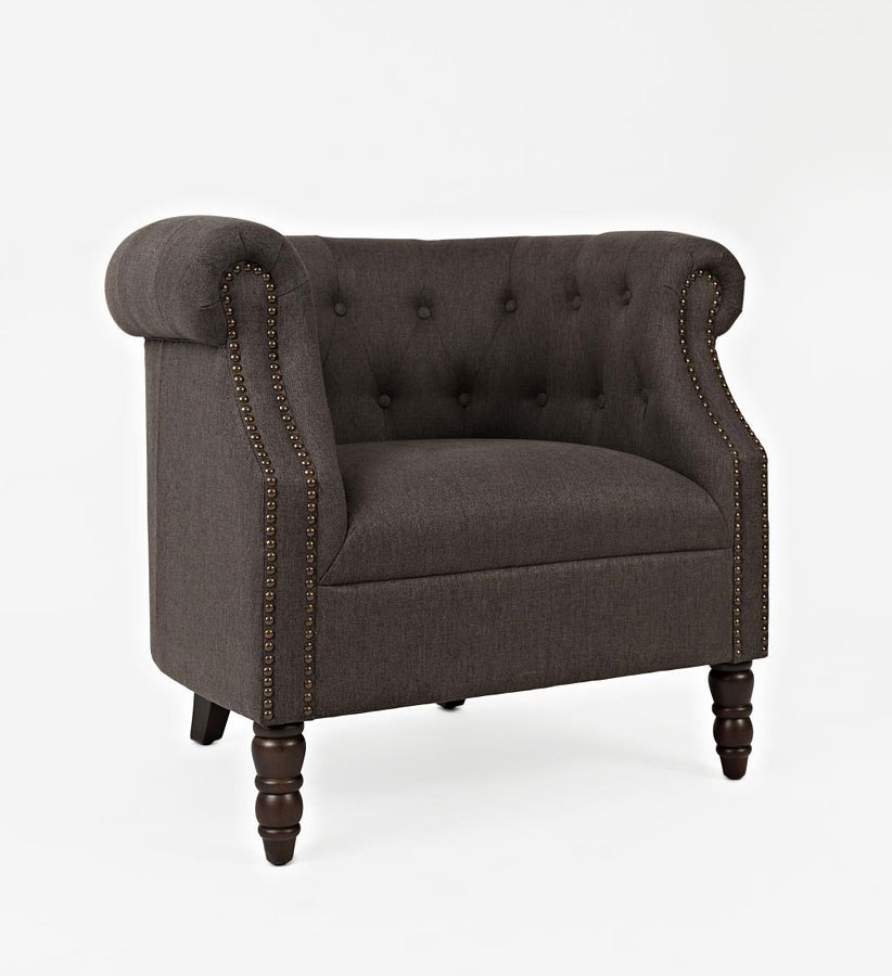 Grace Accent Chair (Charcoal) by Jofran Furniture