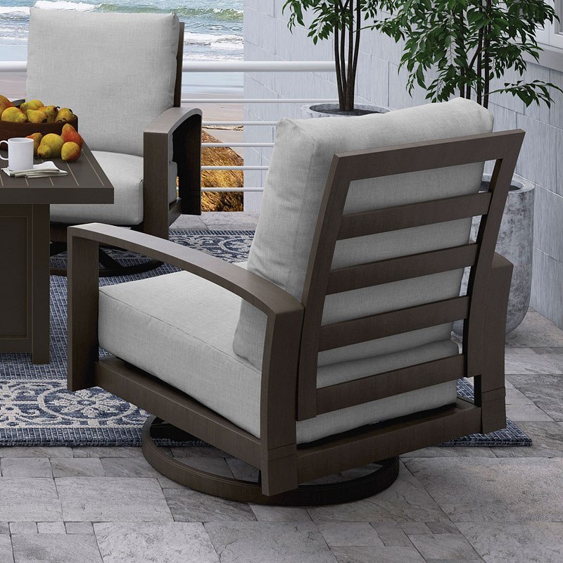 Cordova Reef Outdoor Swivel Lounge Chair Set Of 2 By Signature Design   P645 821 Lounge Chair 1 