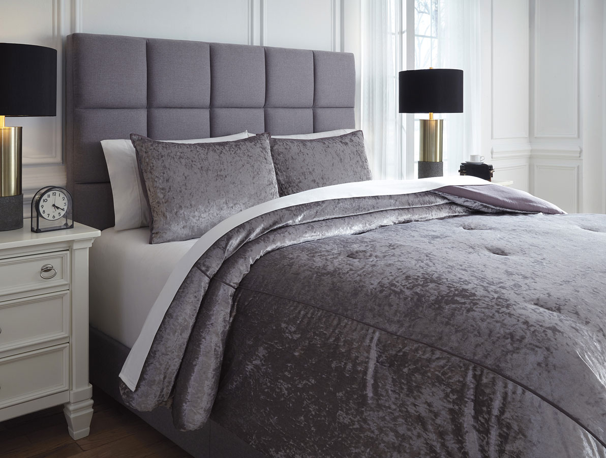 Rosemaria Dark Gray Comforter Set by Signature Design by Ashley ...