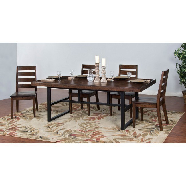 Weathered Pine Dining Room Set By Sunny Designs Furniturepick