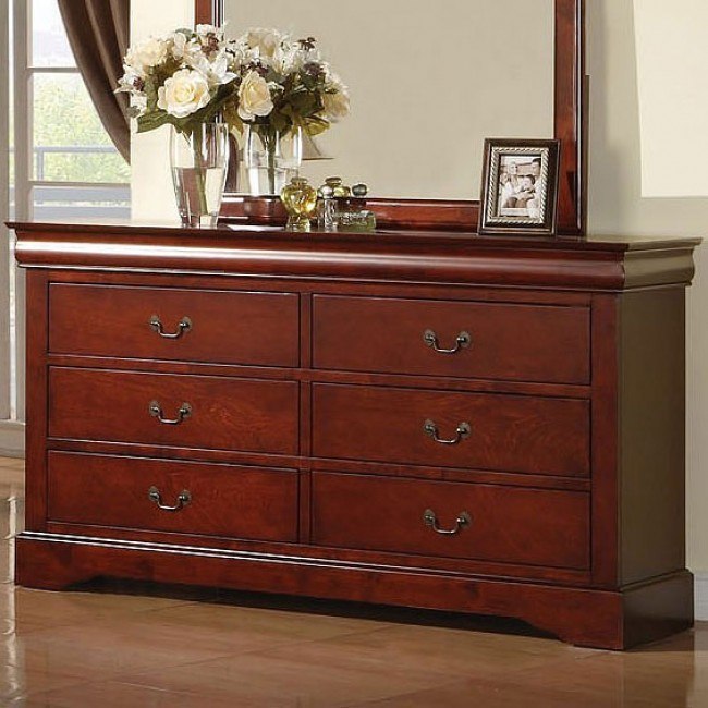 Louis Philippe III Dresser (Cherry) by Acme Furniture | FurniturePick