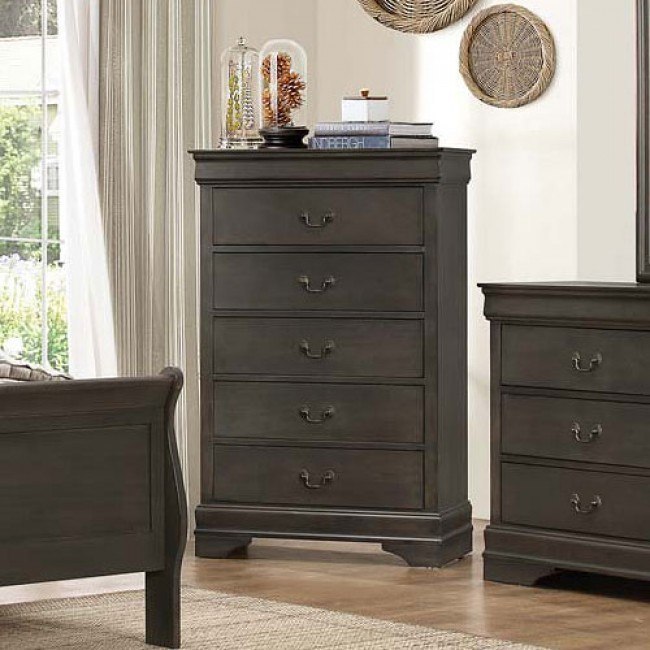 Mayville Chest Stained Grey By Homelegance Furniturepick