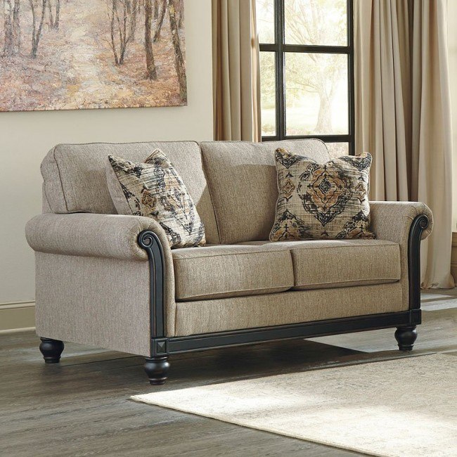 Blackwood Taupe Loveseat by Signature Design by Ashley, 1 Review(s ...