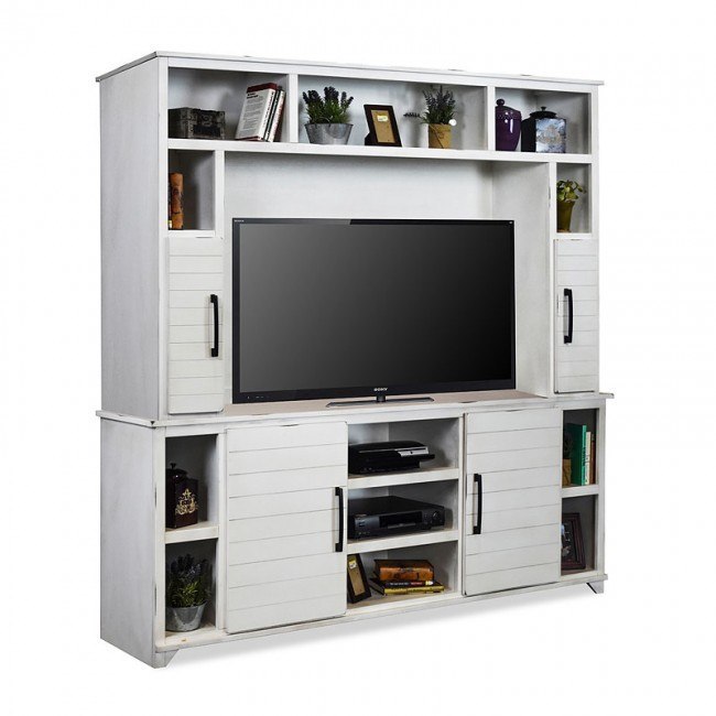 Cottage 85 Inch Entertainment Center Jasmine White By Legends
