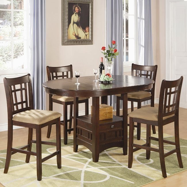 Lavon Counter Height Dining Room Set Cherry Lavon Counter Height Dining Room Set Cherry