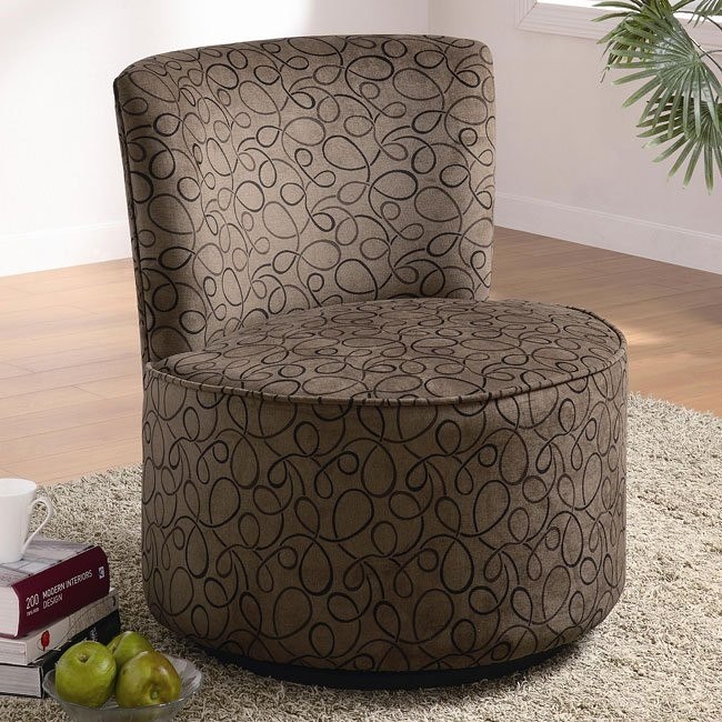 Round Swivel Accent Chair (Swirl) Coaster Furniture