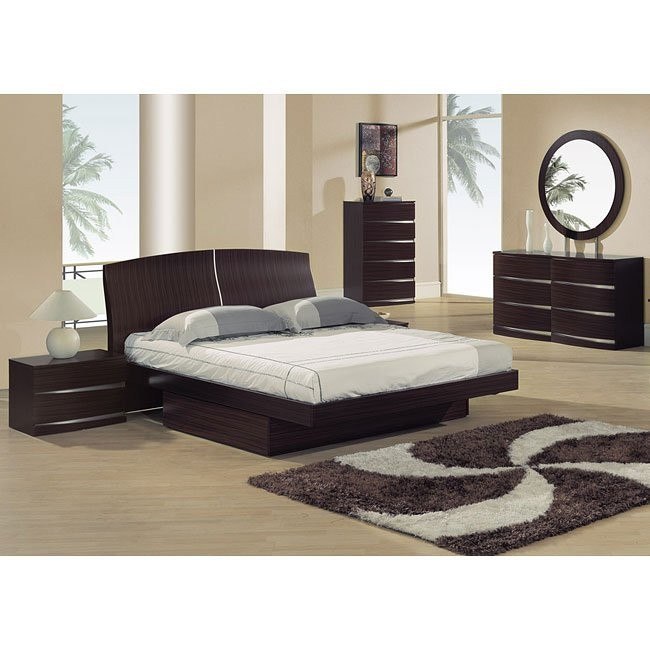 Aria Sapelle Matte Platform Bedroom Set