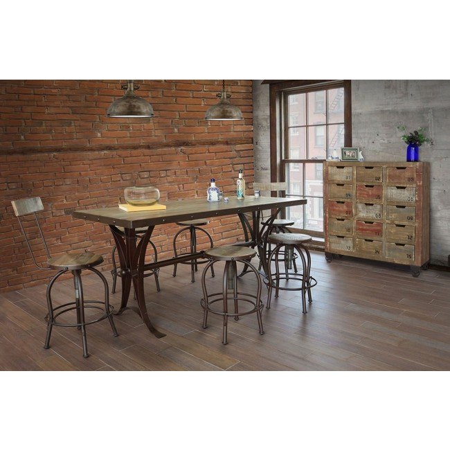 Antique Counter Height Dining Set W Stool Choices By Ifd Antique Counter Height Dining Set W