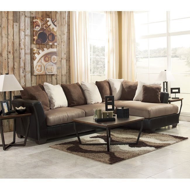 Masoli - Mocha Sectional Living Room Set Signature Design by Ashley