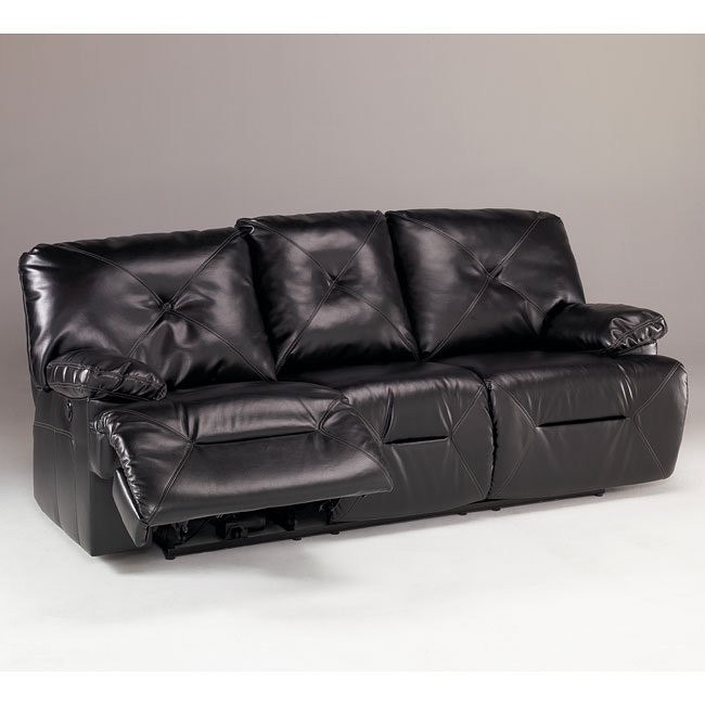Durablend Black Reclining Sofa W