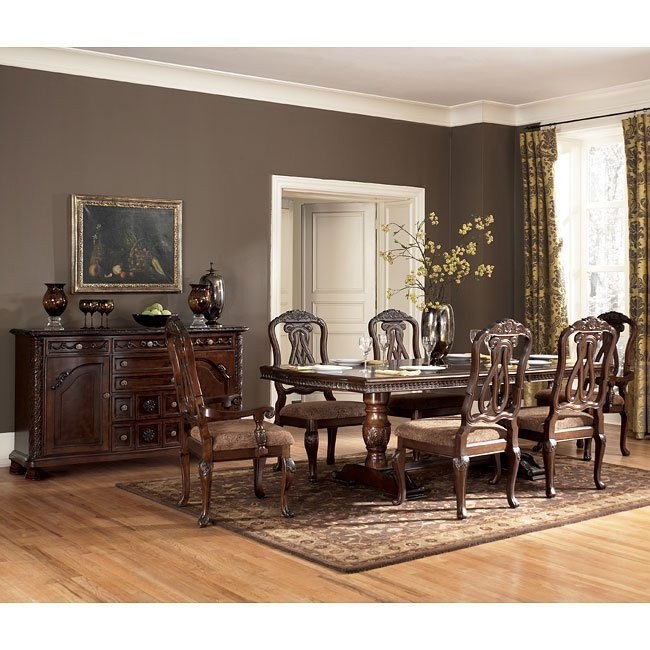 North Shore Pedestal Dining Room Set Signature Design by ... (650 x 650 Pixel)