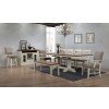Antique White Trestle Dining Room Set