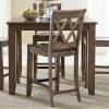 Vintage Counter Height Chair (Weathered Grey) (Set of 2)