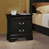 Louis Philippe Nightstand (Black)