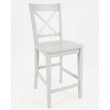 Simplicity X Back Counter Height Stool (Dove) (Set of 2)