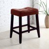 Kent 24 Inch Saddle Stool (Red) (Set of 2)