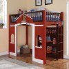 Fola Loft Bed w/ Bookshelf