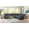 Seymore Modular Reclining Sectional Set (Charcoal)