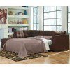 Maier Walnut Left Chaise Sectional w/ Sleeper