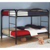 Fordham Full over Full Bunk Bed (Black)
