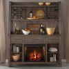 Stone Brook Buffet w/ Fireplace and Hutch
